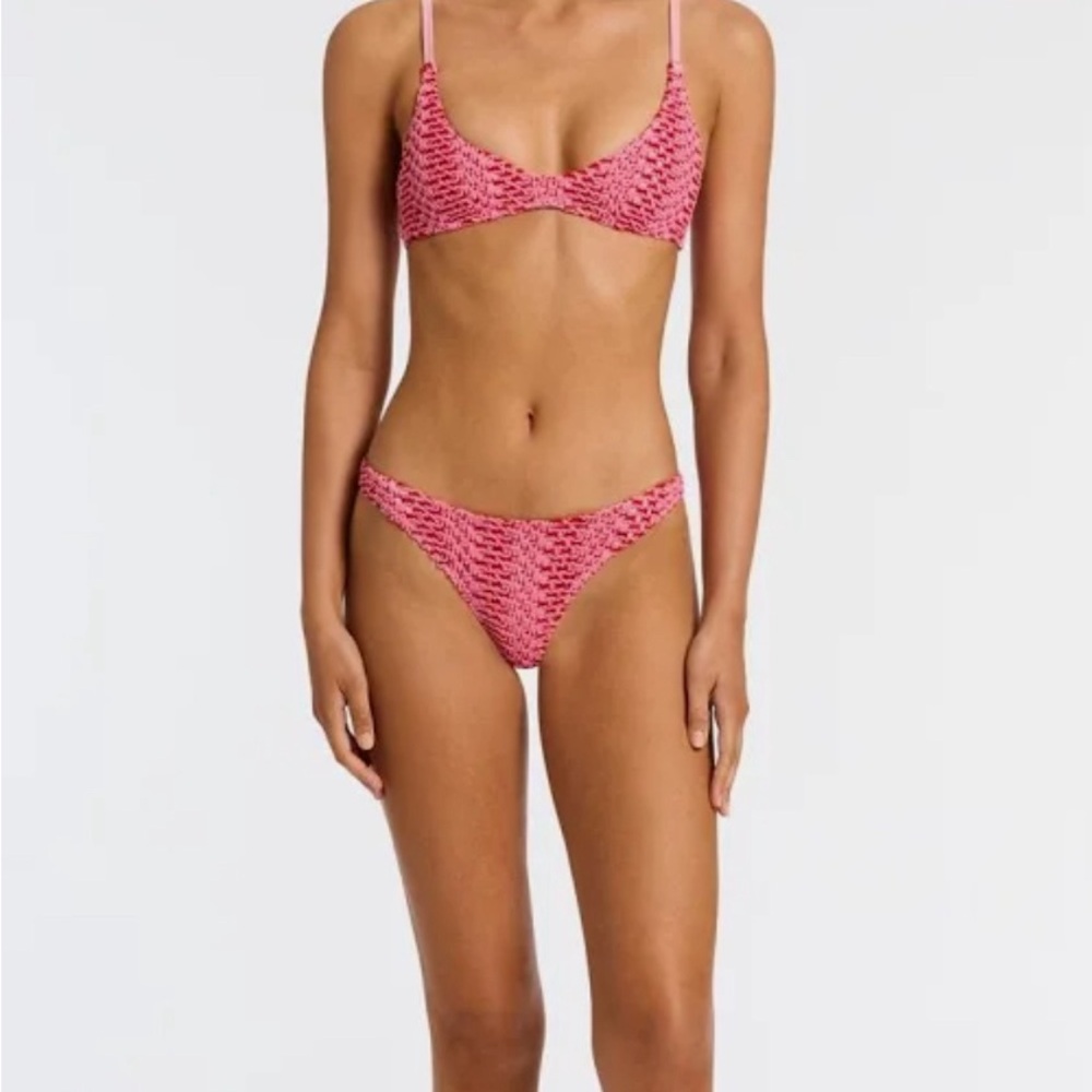 Triangl Pink Crochet Bikini
